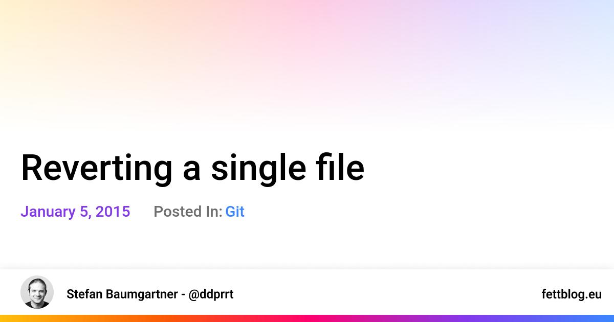reverting-a-single-file